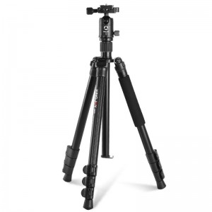 KINGJOY G555 61,5 tum \/ 156 cm Flip Lock Camera Tripod Monopod Kit, lätt bärbar stativ med 360 ° panoramabollhuvud + 1\/4 \